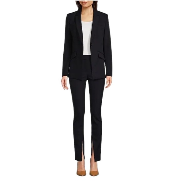 Hugo Boss Jabinalah Stretch Wool Notch Lapel Collar Jacket Black Size 14 #1314 - Picture 7 of 13